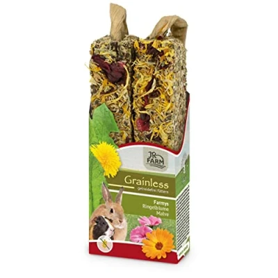Afbeelding van JR Farm knaagdier Grainless Farmys goudsbloem/stokroos 140 gram