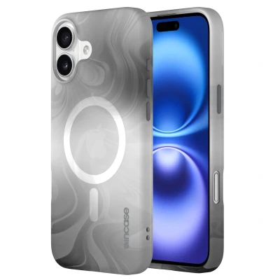 Afbeelding van Apple iPhone 16 Plus MagSafe Hoesje Gerecycled kunststof Incase Hardcase/Backcover Grijs Telefoonhoesje Shockproof/Valbescherming