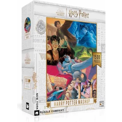 Afbeelding van New York Puzzle Company Harry Potter Mashup 1500 stukjes