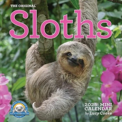 Afbeelding van Original Sloths Mini Wall Calendar 2025: Celebrate Life in the Slow Lane