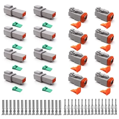 Afbeelding van DT stekkerset KFZ 2 polen, 8 Sets Waterproof Electrical Connector, 22 18AWG Series Cable Plug voor Auto, Motorcycle, Truck, Boat