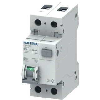 Afbeelding van Attema aardlekautomaat 1p n 16a b kar 30ma at90218