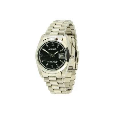 Afbeelding van PHILIPPE CONSTANCE &quot;MEDIUM SILVER&quot; PLAIN BLACK