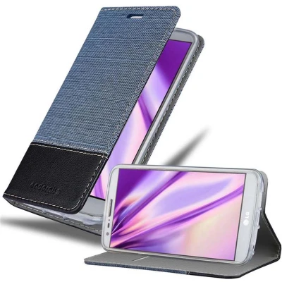 Afbeelding van Cadorabo Hoesje geschikt voor LG G2 MINI in DONKERBLAUW ZWART Beschermhoes met magnetische sluiting, standfunctie en kaartvakje Book Case Cover Etui