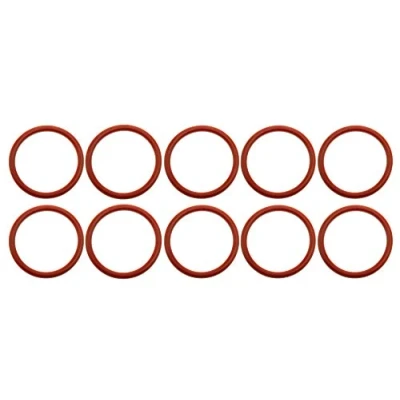 Afbeelding van 10 x O ring compatibel met Siemens EQ, Bosch Vero, Gaggenau, Neff koffieautomaten, 38 4 mm, rood, siliconen, afdichting, binnen, buiten, 46 mm