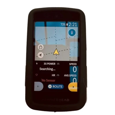 Afbeelding van TUFF LUV Siliconen hoes compatibel met Hammerhead Karoo 3 [3rd Gen 2024] ultieme bescherming, duurzaam, antislip, schokbestendig, zwart hoesje voor geavanceerde fietscomputer