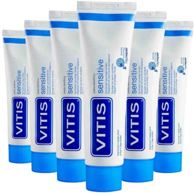 Afbeelding van 6x Vitis Sensitive Tandpasta 75 ml
