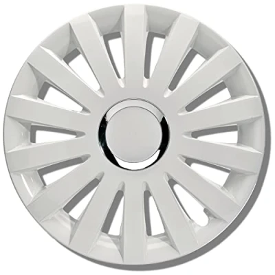 Afbeelding van Wieldoppen 17&quot; SAIL White SET....Wieldeksels....