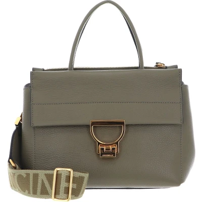 Afbeelding van COCCINELLE Handtas Schoudertas Arlettis Signature Handbag Grained Leather Laurel Green Olijfgroen