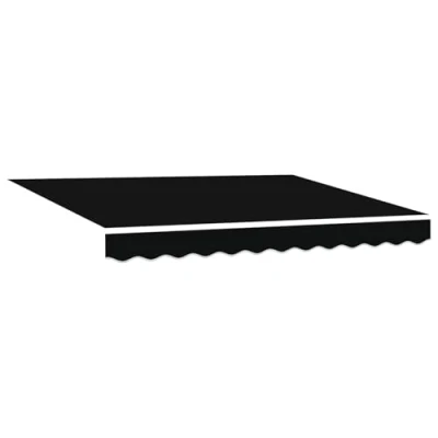 Afbeelding van vidaXL luifel vervangstof voor 3.5x2.5 m frame zwart