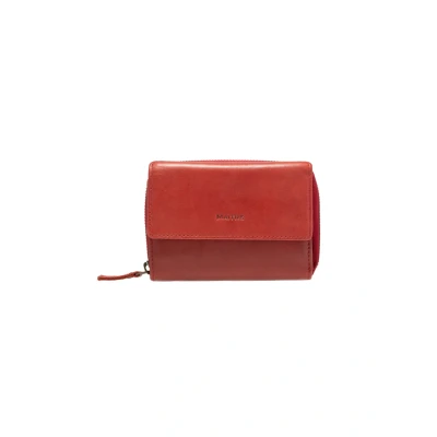 Afbeelding van Maître Leren portemonnee Forst Dagrete Purse Red donkerrood