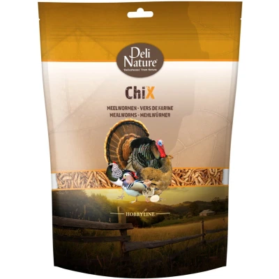 Afbeelding van 8x Deli Nature Chix Meelwormen 500 gr
