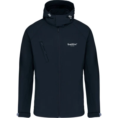 Afbeelding van Ballin Est. 2013 Outdoorjas Softshell Hooded Jas Blauw Maat M