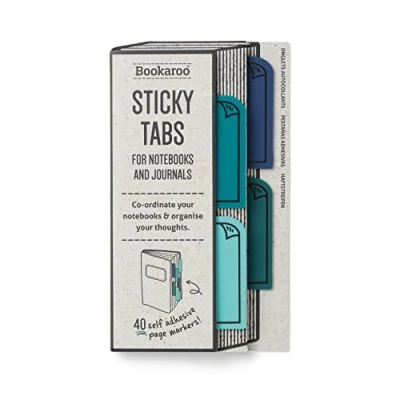 Afbeelding van IF Bookaroo Sticky Tabs Blauw, Wit