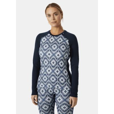 Afbeelding van Helly Hansen Lifa Merino Midweight Graphic Thermoshirt Dames