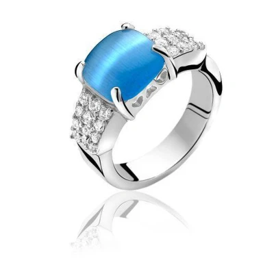 Afbeelding van Zinzi Zilveren Ring Maat 56 ZIR667B56