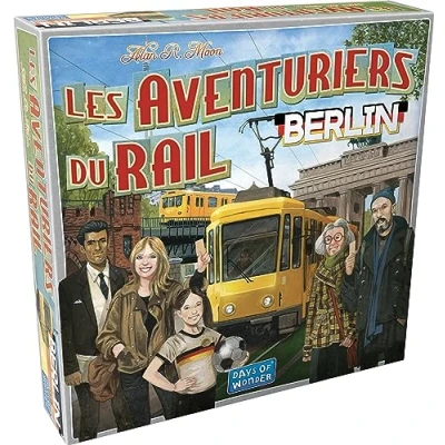 Afbeelding van de avonturiers van Rail Express Berlijn een spel Days Of Wonder 2 tot 5 spelers duurt ca. 15 20 minuten voor het gezin volwassenen en kinderen 8+