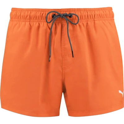Afbeelding van PUMA Heren zwembroek zwemshorts logo korte lengte zwemshorts, oranje, L