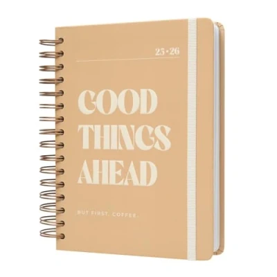Afbeelding van Kokonote A5 Academic Diary 2025 2026 Page A Day Gazette Planner With Stickers, Student Essentials For University, Back To School Supplies