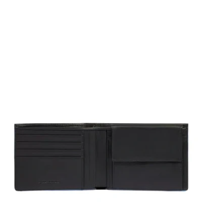 Afbeelding van PIQUADRO Portemonnee Atlas Men&#039;s Wallet RFID Black Zwart