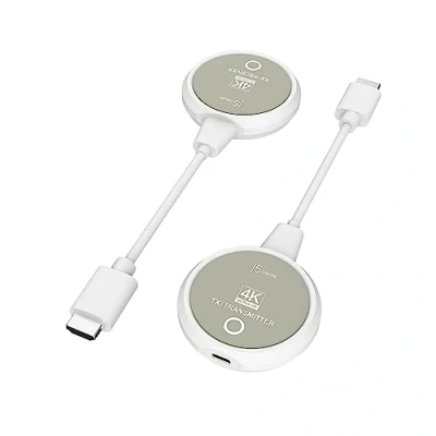 Afbeelding van j5create ScreenCast 4K Wireless HDMI Transmitter und Receiver, Extender, unterstützt 4K30Hz / 1080p60Hz, 2.4/5GHz, für Laptop/PC/Player zu HDTV/Projektor (JVAW75)