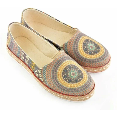 Afbeelding van GOBY Cirkel Patronen Ballerinas Flats Hoge kwaliteit Handmade Meisjesprint Maat 42