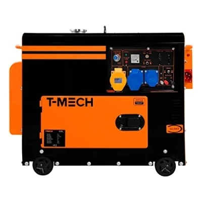 Afbeelding van T Mech Diesel Stroomgenerator Aggregraat Stil Eenfasig 230V 13pk Elektrische Start Draagbaar