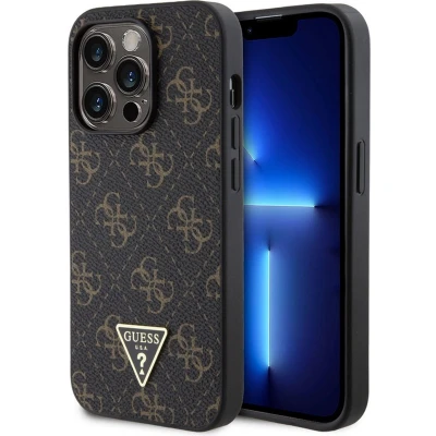 Afbeelding van Guess 4G Triangle Logo Back Case Geschikt voor Apple iPhone 14 Pro (6.1&quot;) Zwart