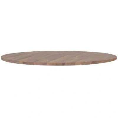 Afbeelding van Woood Tablo tafelblad eiken grijze olie rond 120 cm Hout