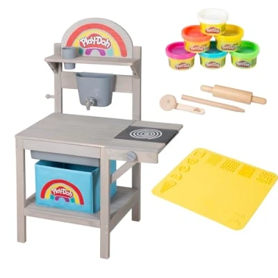 Afbeelding van roba x Play Doh modderkeuken voor kinderen incl. boetseertoebehoren