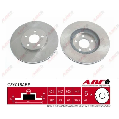 Afbeelding van ABE Remschijven C3Y015ABE