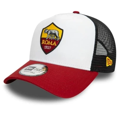 Afbeelding van New Era AS Roma Core White 9FORTY E Frame Adjustable Trucker Cap