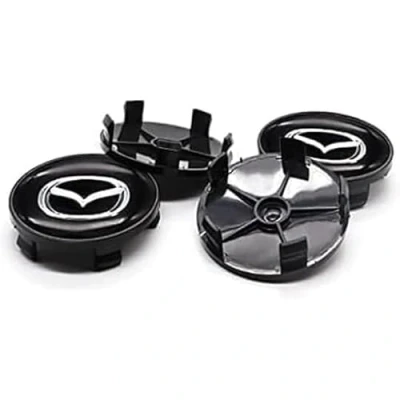Afbeelding van 4 Stuks Naafkappen Voor Mazda 68mm, Velgdoppen Naafdoppen Doppen Wielnaafdoppen Naafdop Wieldoppen Banden Velgen Auto onderdelen Sticker