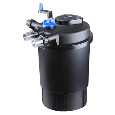 Afbeelding van AquaOne CPF 30000 Drukvijverfilter voor vijvers tot 60.000 liter, biologisch vijverfilter incl. 55 watt UVC zuiveraar met zwengelreiniging, zweefalgenvrij, helder water