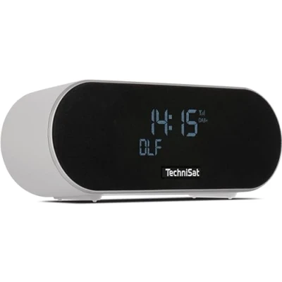 Afbeelding van TechniSat DIGITRADIO 53 BT Premium stereo wekkerradio met USB oplaadfunctie (DAB+, FM, klok /datumweergave, dubbel alarm, slaaptimer, snooze, lichtsensor, bluetooth audiostreaming, 20 W) lichtgrijs