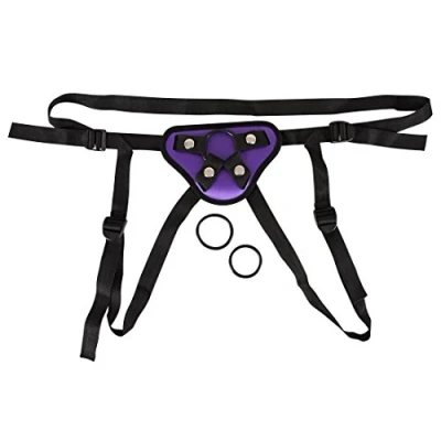 Afbeelding van You2Toys Strap on Harnas Universeel met Metalen Ringen Lila