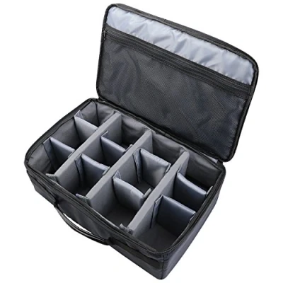 Afbeelding van HMF 18442 02 transportkoffer, camerabehuizing, tas voor spiegelcamera&#039;s, afzonderlijke vakken, 44 x 28 18 cm