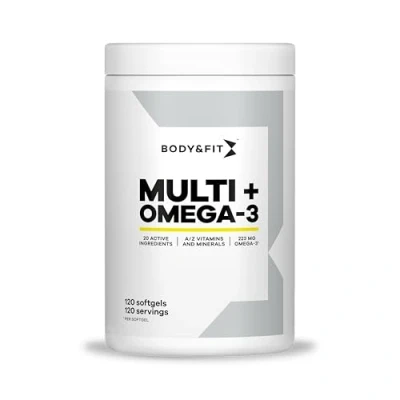 Afbeelding van Body &amp; Fit Multi + Omega 3 Complete Multivitamine Vitamine / Mineralen 120 Capsules (4 maanden)