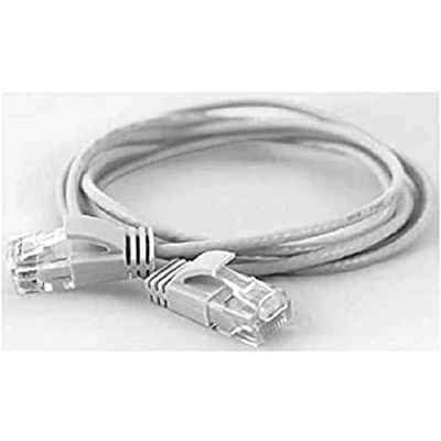 Afbeelding van wantecWire Extra dunne patchkabel CAT.6 UTP, lengte 0,1 m, wit