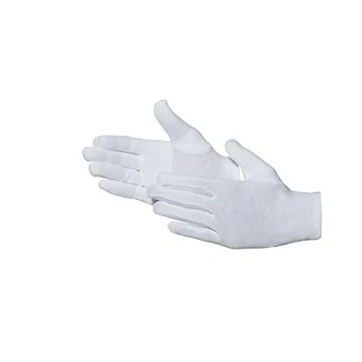 Afbeelding van Jah 585 katoenen handschoen 12 paar oekotex standaard versterkt wit Gr. 7
