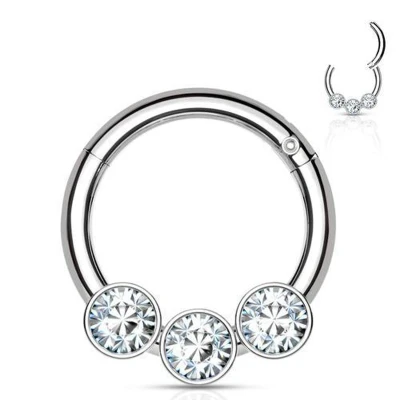 Afbeelding van Piercing 3 crystals 1.2x8