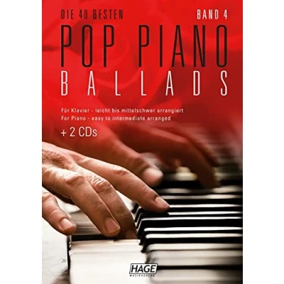Afbeelding van Pop Piano Ballads 4 (mit 2 CDs): Die 40 besten leicht bis mittelschwer arrangiert