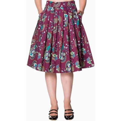 Afbeelding van Dancing Days Rok 2XL FRANKIE Bordeaux rood
