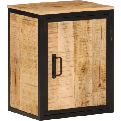 Afbeelding van Badkamerkast 40x30x50 cm massief mangohout en ijzer