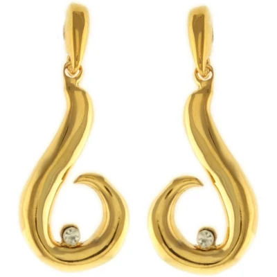 Afbeelding van Behave Dames oorbellen hangers goud kleur 5cm