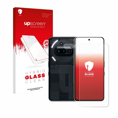 Afbeelding van upscreen Screenprotector voor Nothing Phone (3a) (Voor+Camera) Folie Beschermfolie Beschermglas transparant