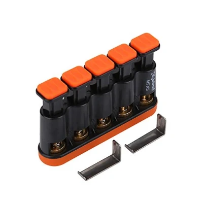 Afbeelding van Finger Exerciser, Trainer Variable Hand Strength Tension Exerciser Grip for Piano Guitar(Orange)