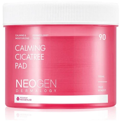 Afbeelding van DERMALOGY by NEOGENLAB Calming Cica Tree Pad 5.07 fl Oz / 90 pads (150 ml) PHA &amp; LHA kalmerende en peeling voor de gevoelige huid, schone schoonheid Koreaanse huidverzorging
