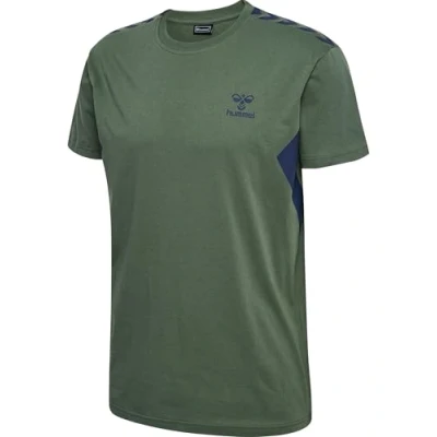 Afbeelding van Hummel Hmlstaltic S/S Tshirt print, Heren, Maat: Medium, Duck green