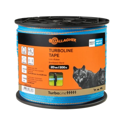Afbeelding van Gallagher TurboLine lint 20mm blauw 200m